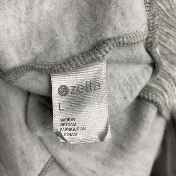 Zella Light Gray Wrap Top Sz Large Sooo Soft fabric - Picture 7 of 9